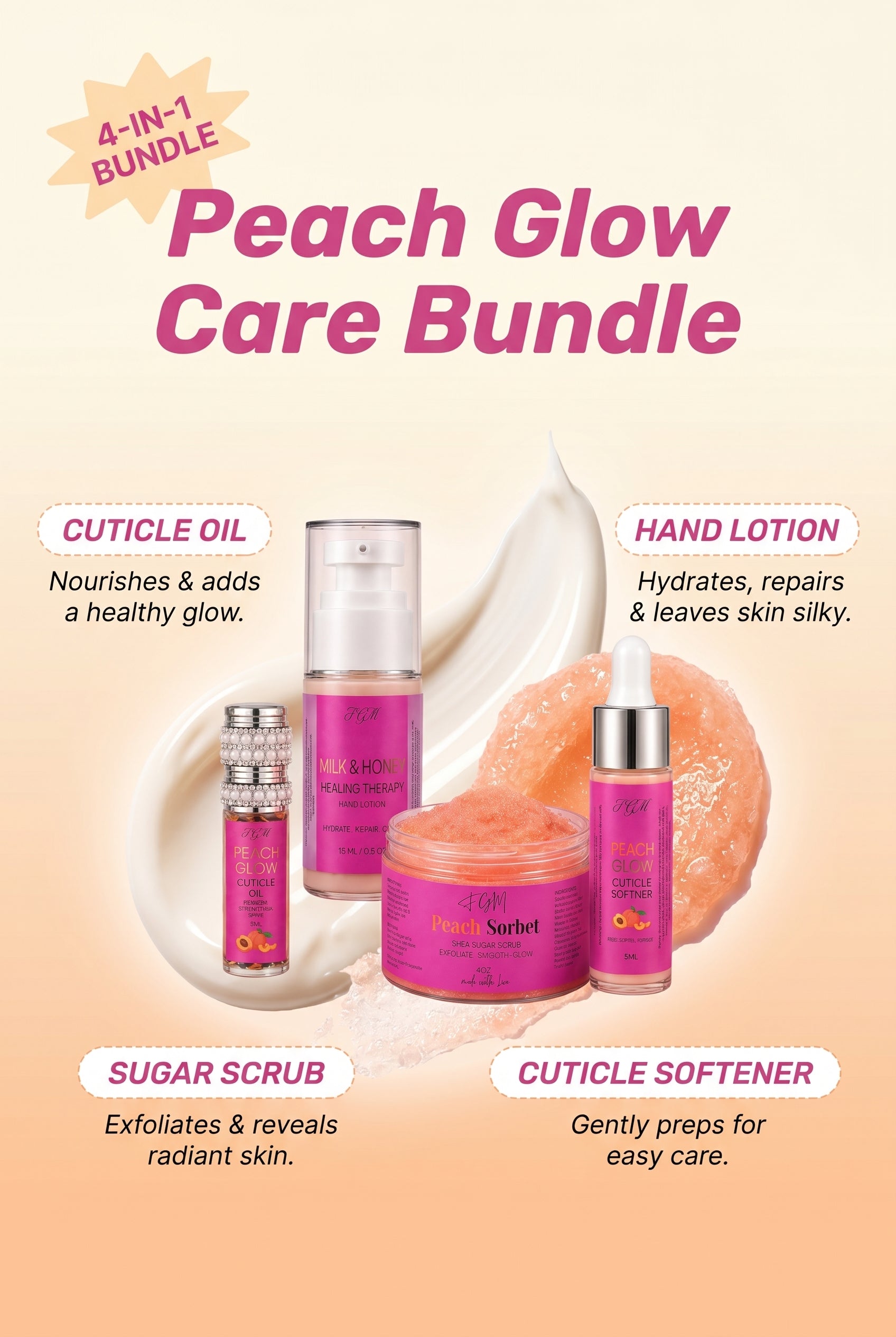 Peach Glow Complete Care Bundle