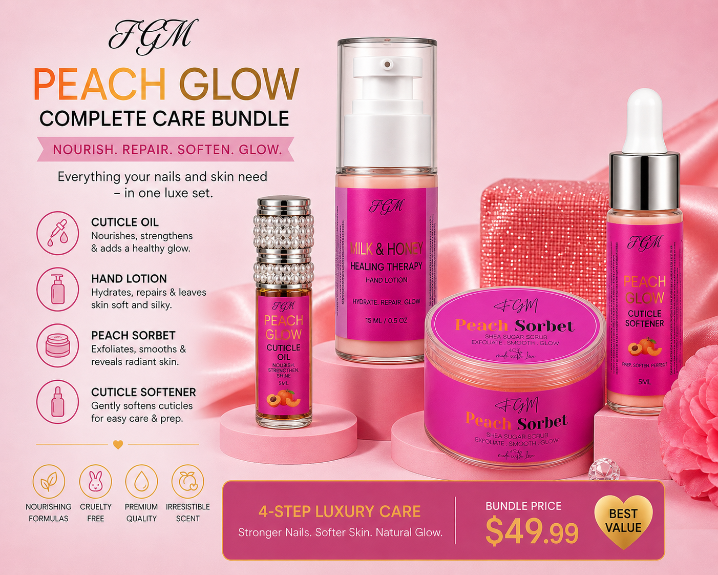 Peach Glow Complete Care Bundle